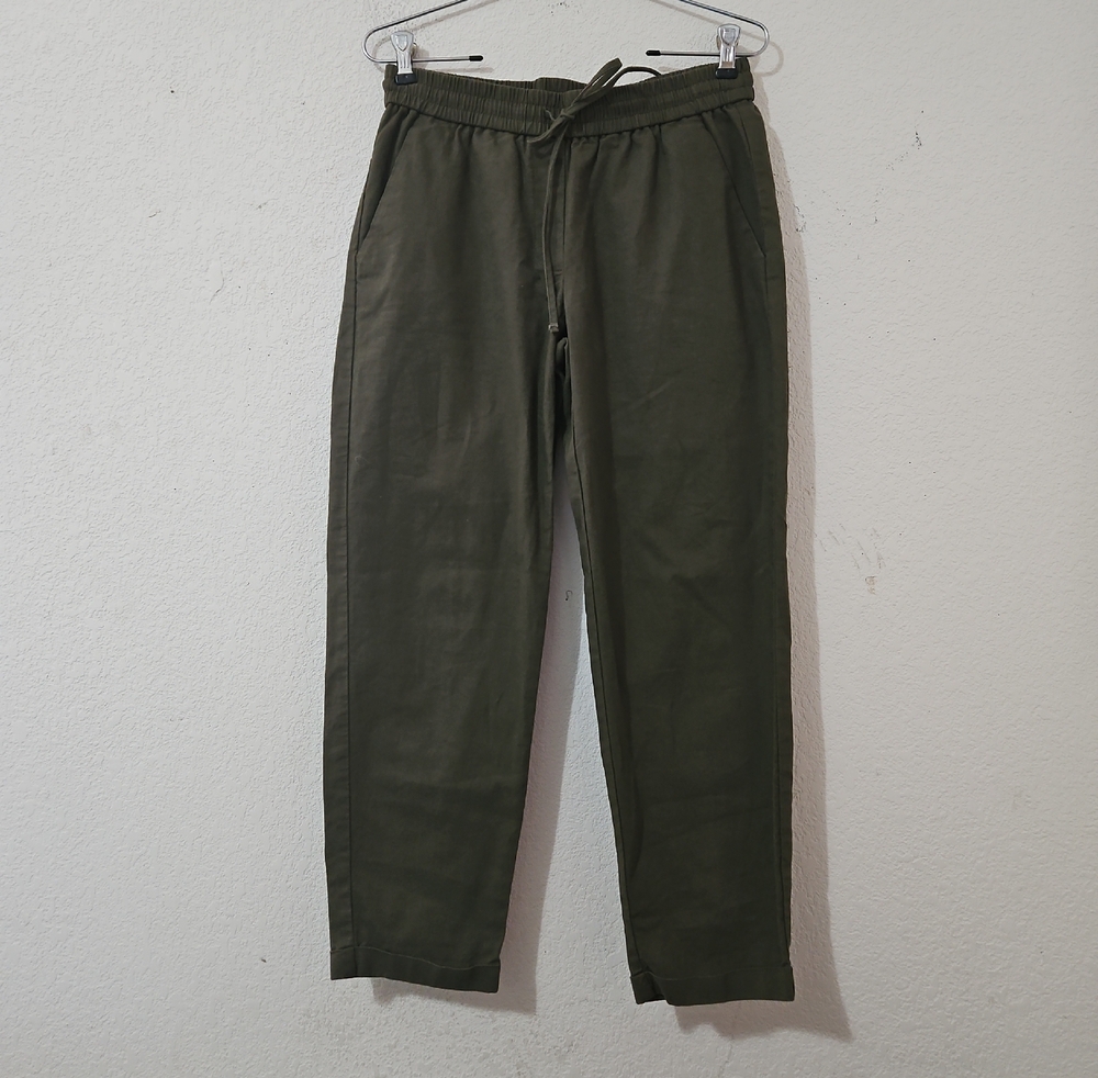 J. Crew Pull On Pants Linen Blend